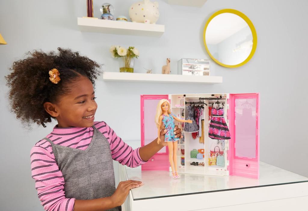 Mattel Barbie and the Pink Closet Doll Fashion Set Doll Includes Doll and Accessories Ages 3 and Up GBK12 & (Dress-Up & House) - - -