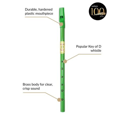 Waltons Rainbow Whistle, Light Green, Key D, 1552P