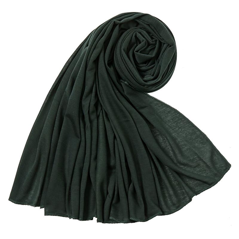 Big Size Polyester Jersey Hijab Scarf Long Muslim Shawl Plain Soft Turban Tie Head Wraps For Women Africa Headband Headscarf