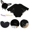 Boys And Girls European And American Style Halloween Batman Hat Long Sleeve Jumpsuit Set