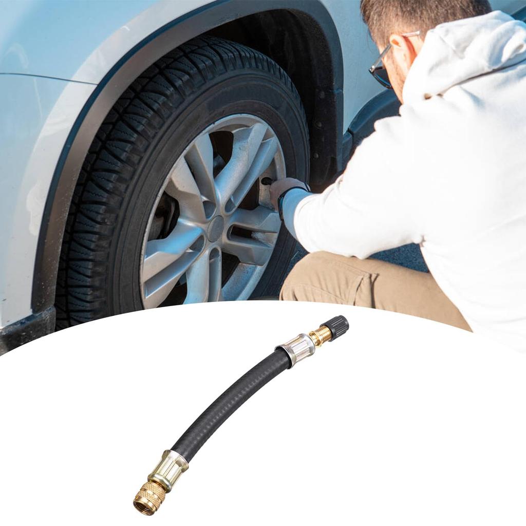 Ylnailky Valve Stem Extender, Tire Valve Extender | Flexible Rubber Tire Valve Extension Leak