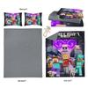 Minecraft Cotton Boys' Duvet & Bedding Set – 3 Pieces for Student Dorms