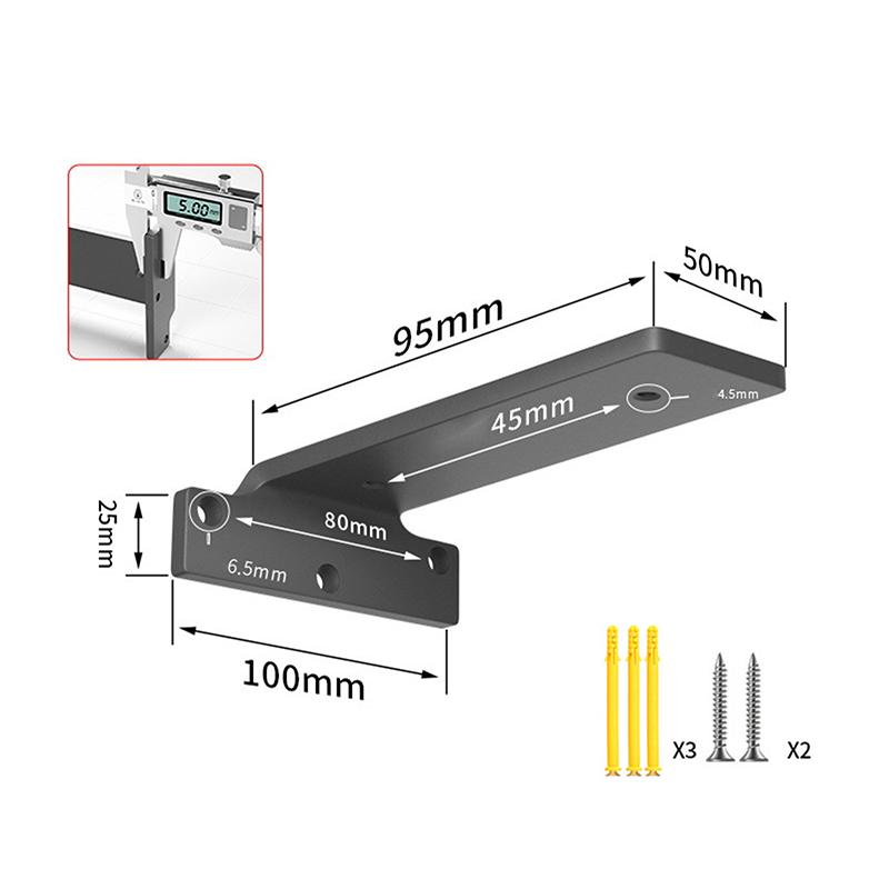 

Настенный кронштейн для полки Подвесная тренога Поддержка полки Скрытая настенная фиксированная перегородка Стеллаж для хранения Полки Угловой кронштейн Утолщенный
