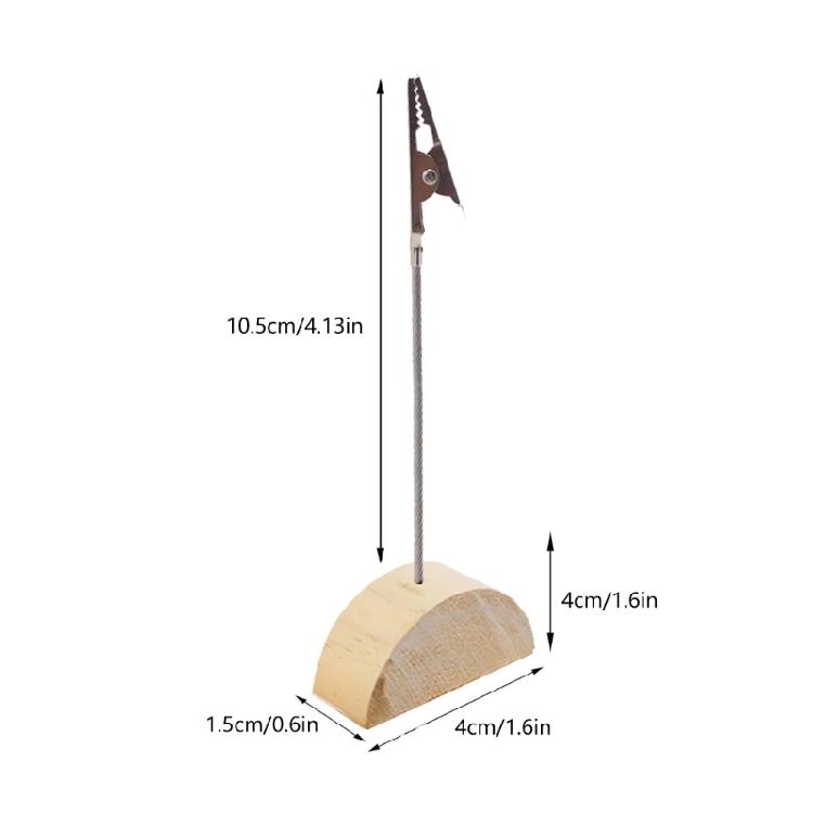 20 Pieces Name Card Holder with Clip Photo Holder Place Card Holder Photo Stand Memo Holder for Business Cards