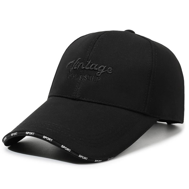 Enlarged And Widened Baseball Cap, Lengthened Brim 10.5Cm Men'S And Women'S Versatile Face Small Embroidered Sunshade Cap