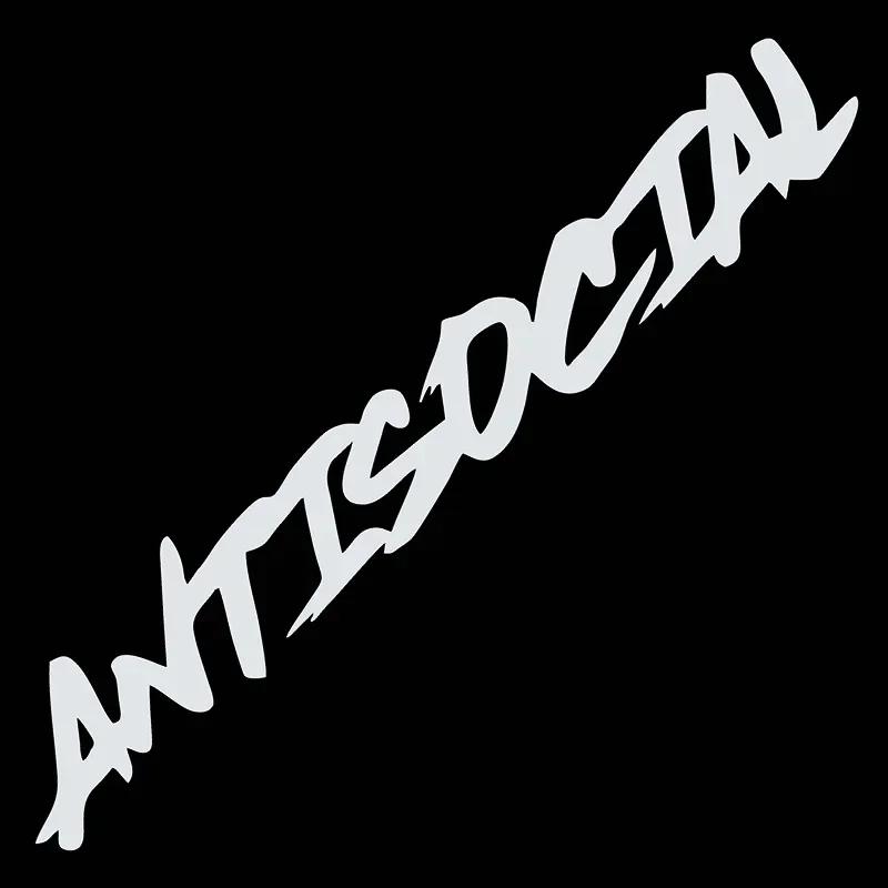 50X8Cm Antisocial Reflective Car Sticker Windshield Bumper Window Motorcycle Ornament Vinyl Film Decal Auto Tuning Accessories