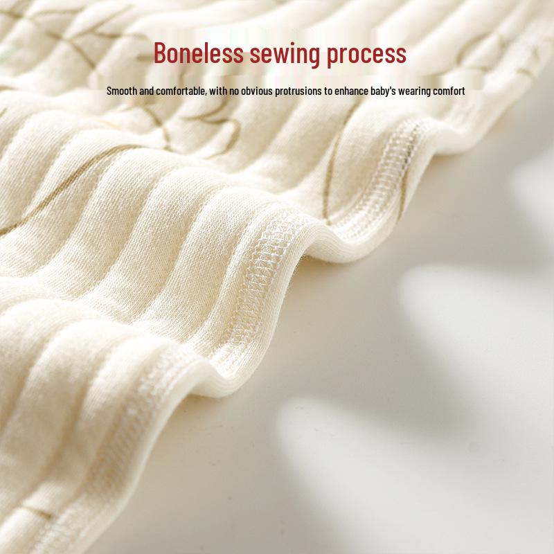 Newborn Quilted Winter Warm Set: Two-Piece Snap Crotch Baby Clothes for Autumn/Spring