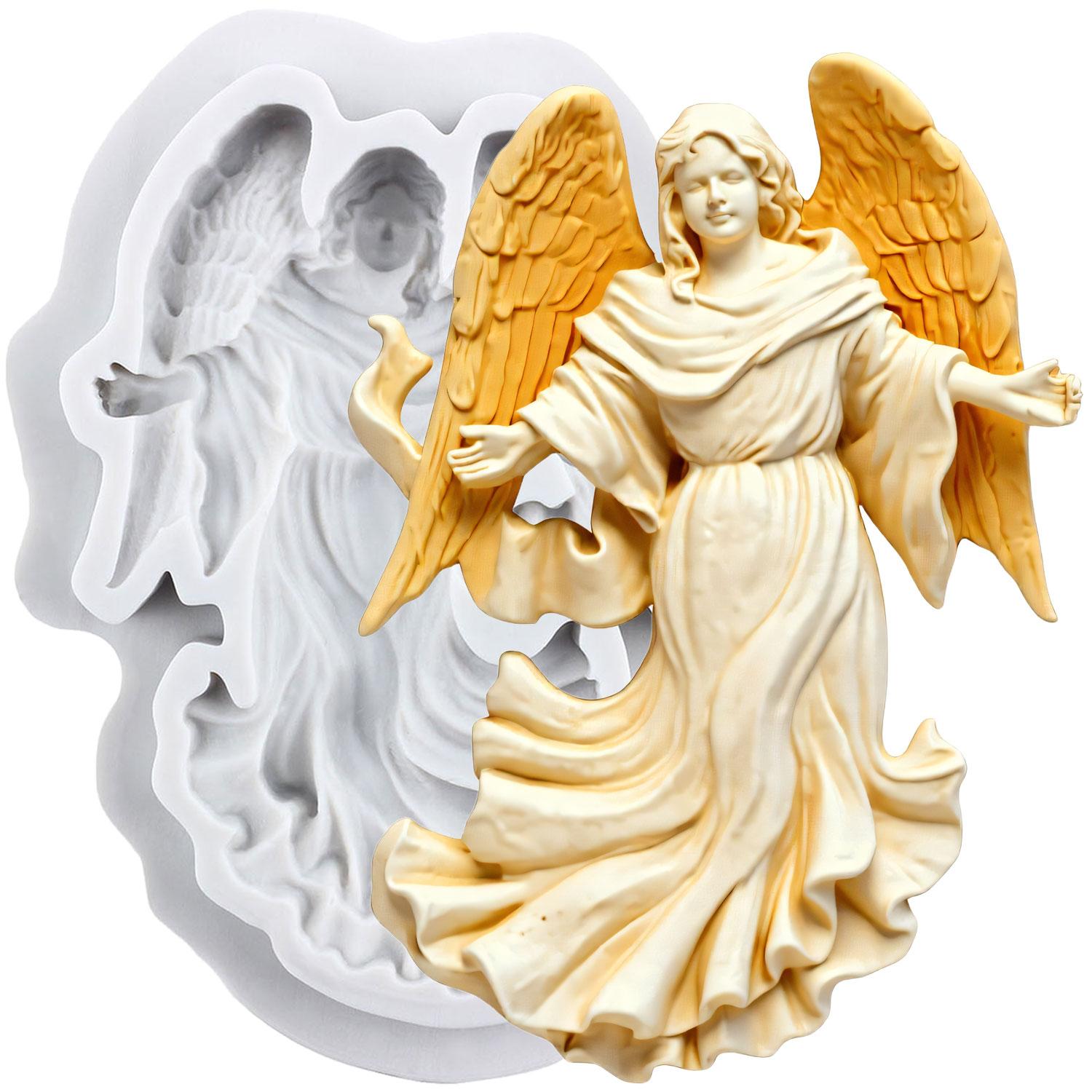 

Ангел Силиконовые Формы Богиня Форма для Фондана Инструменты для Украшения Торта Топпер для Кекса Конфета Шоколад Форма для Гампасты серый