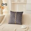 Capa de Almofada Decorativa para Sofá 18x18 Polegadas Capa de Almofada de Cor Sólida com Zíper Invisível para Sofá Cama Sala de Estar Decoração de Casa