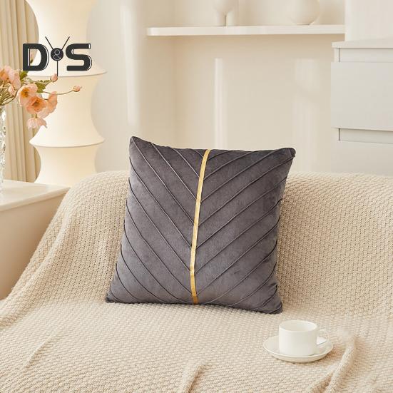 Capa de Almofada Decorativa para Sofá 18x18 Polegadas Capa de Almofada de Cor Sólida com Zíper Invisível para Sofá Cama Sala de Estar Decoração de Casa