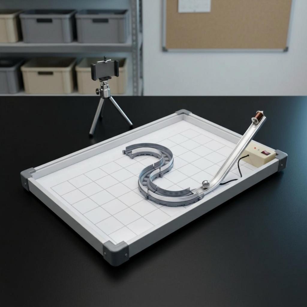 Curved Motion Demonstrator Educational Guide Analog for Science Educators