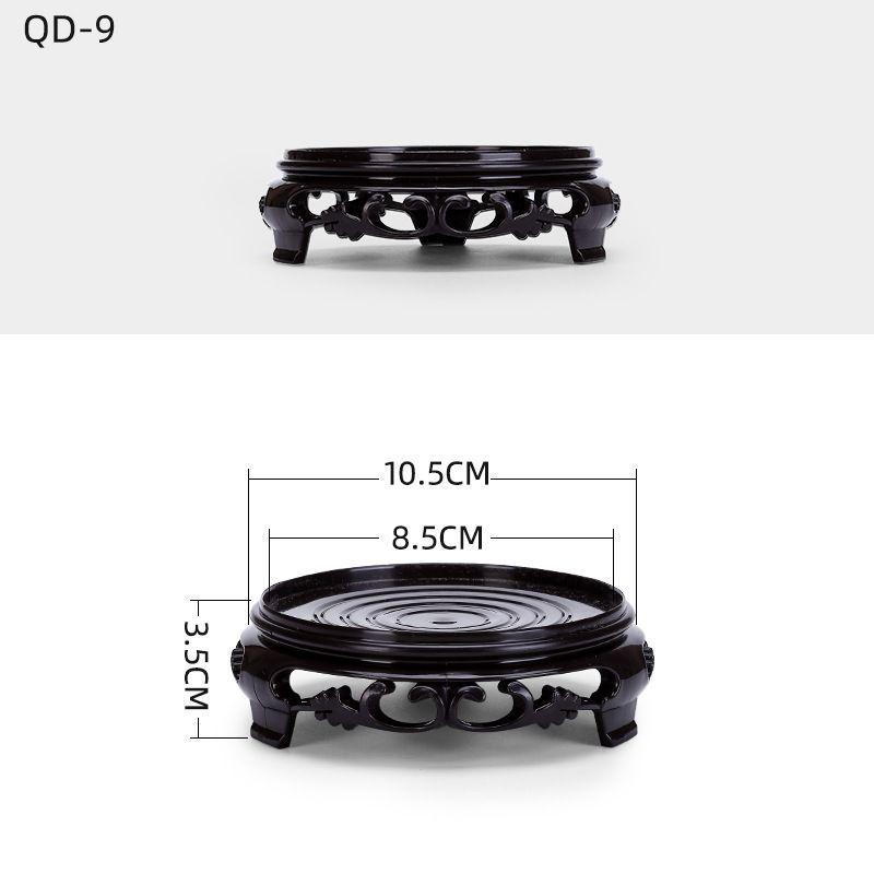 

Thickened Round Vase Tray for Flower Pots & Fish Tanks with Unique Stones