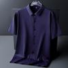 Business Ice Silk Traceless Heren Poloshirt met korte mouwen Ice Silk Snel drogend Hoogwaardig Herenshirt M-8XL