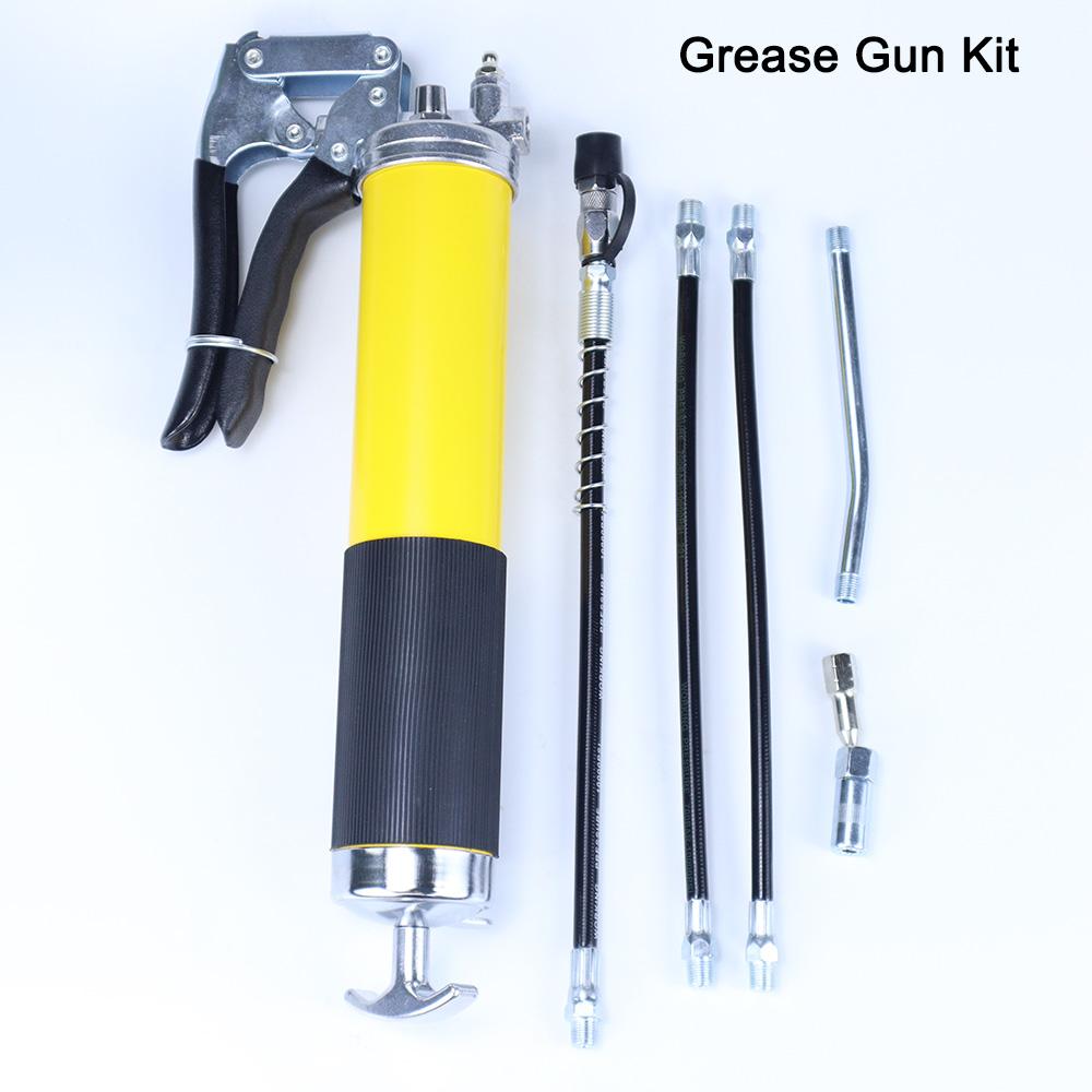 Oil Grease Tool Kit, 7000PSI Heavy Duty Grip Grease Tool Kit Heavy Duty Maintenance Tools for Oil and Car Lubrication SUV Trucks 7Pcs Grease Gun