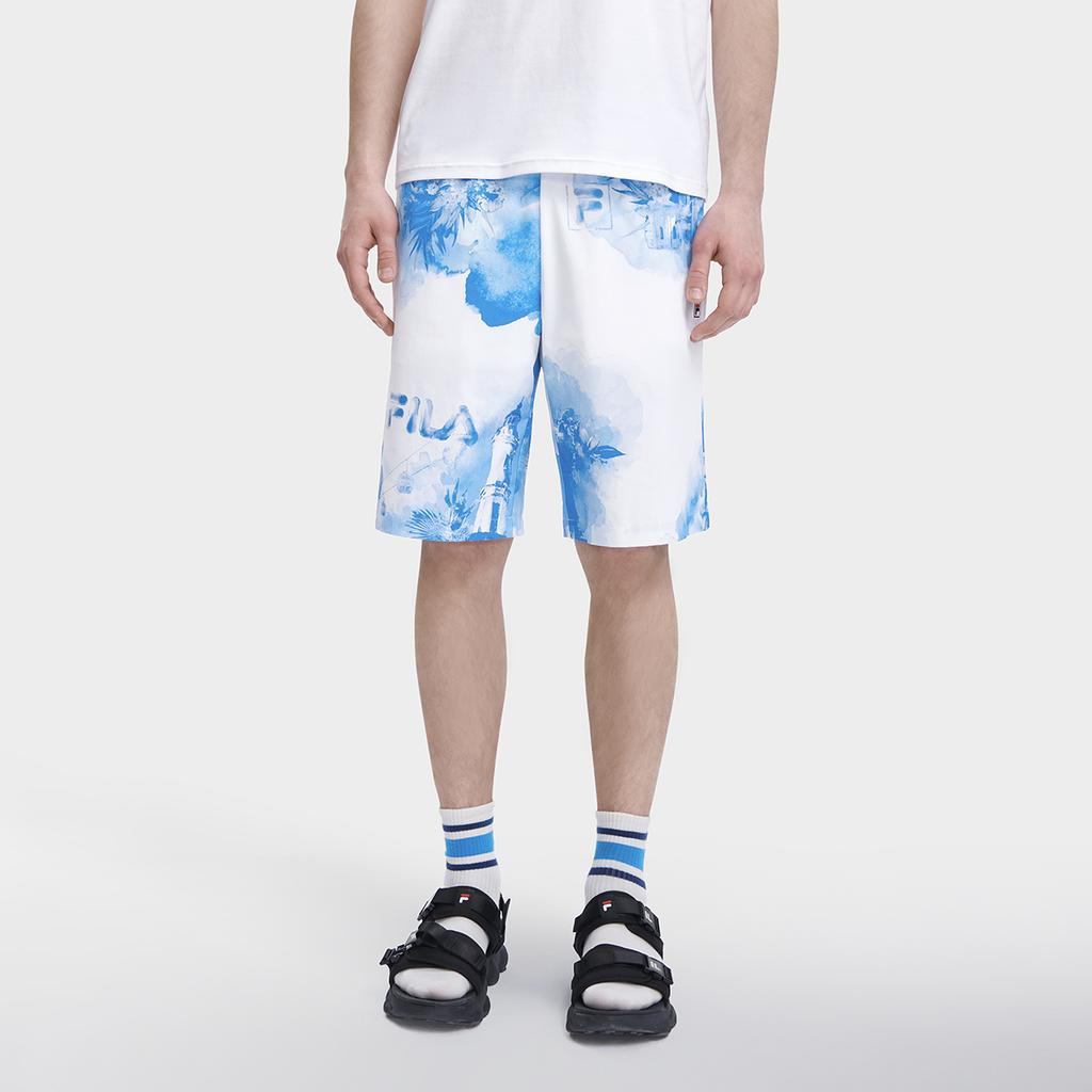 New FILA Casual Shorts Men's All Over Print F11M328802F-ZA