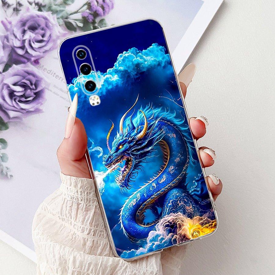 For Huawei P30 Lite Case MAR-LX1A Soft Silicone Cool Flower Pattern Shockproof Cover for HuaweiP30 P 30 Pro Lite Coque  Funda