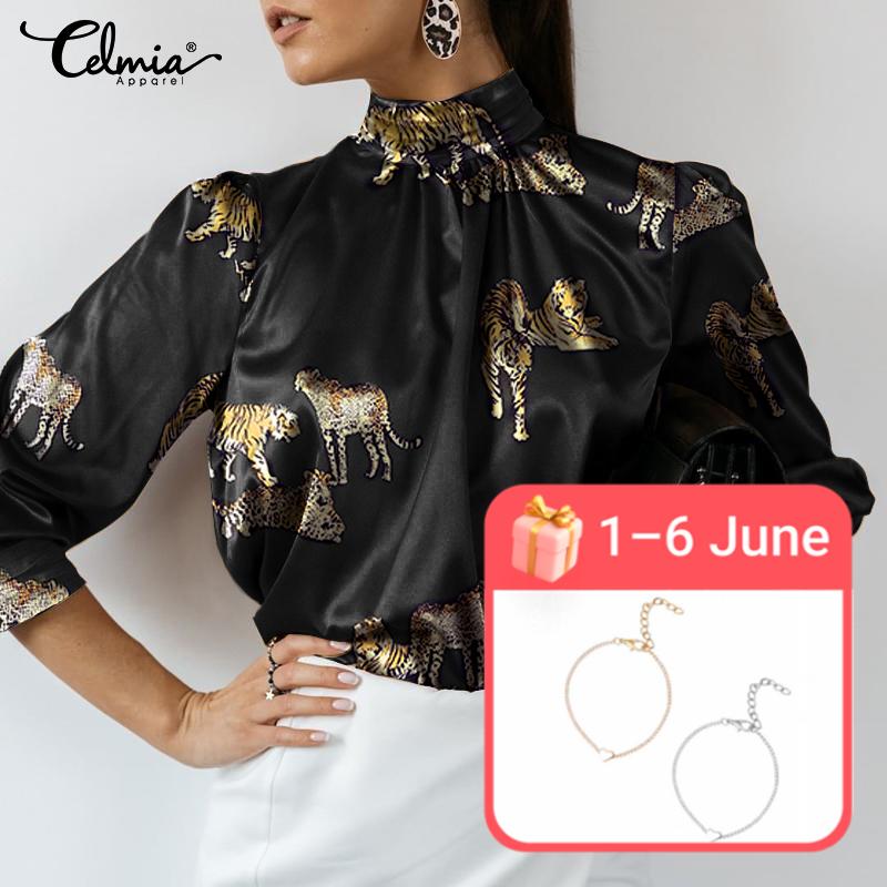 Blusa de seda estampadada comprar a buen precio — entrega gratuita, reseñas  reales con fotos — Joom