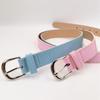 New Candy Color Girls Belt Cute Sweet Lacquered PU Dress Decorative Belt