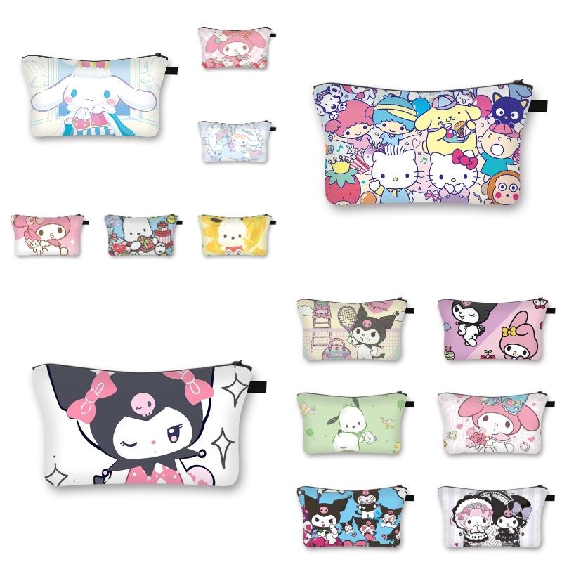 2023 Summer New Style Sanrio Cute Sweet Girl Makeup Bag Cartoon Student Storage Bag Wholesale