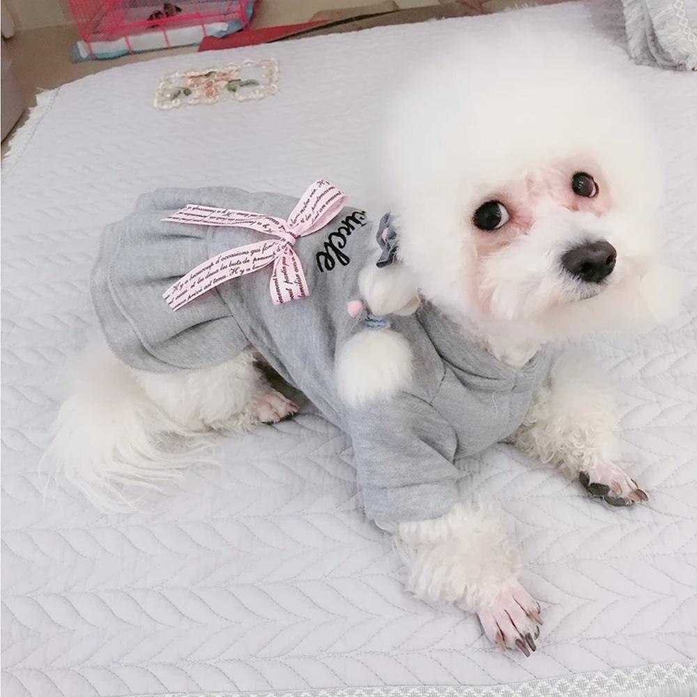 Cat Skirt Mascotas Vestidos Para Perritas Small Dog Cat Dress T-Shirt Letters Pet Puppy Sweater Hoodie for Small Dogs Dresses