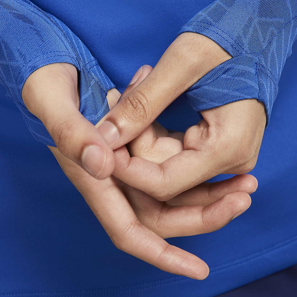 Nike Logo Round Neck Sports T-Shirt Men Tops Blue DH6454-480