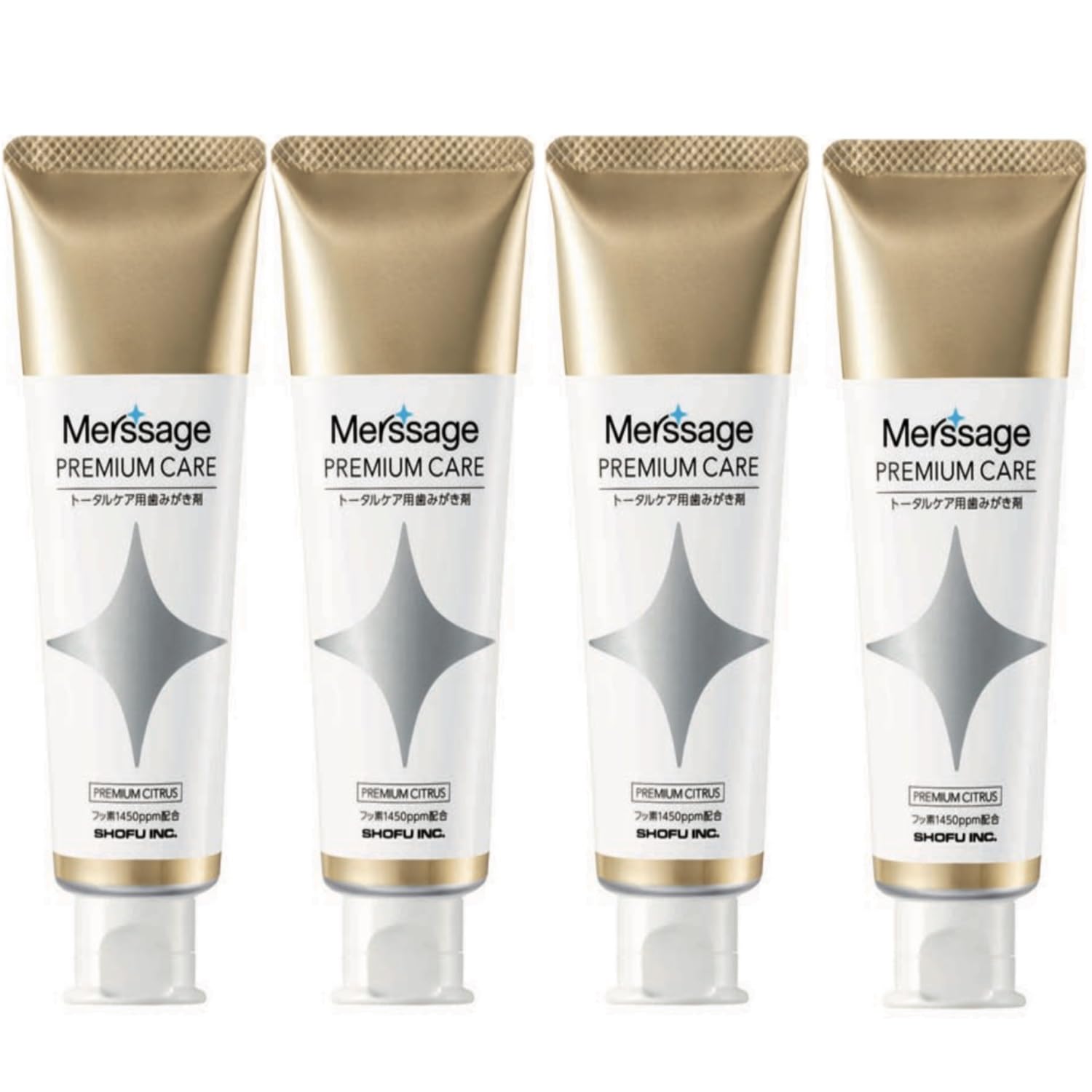 

Mersage Premium Care 80g 1450ppm x 4 [Shofu] (Dental Exclusive/Quasi-drug)
