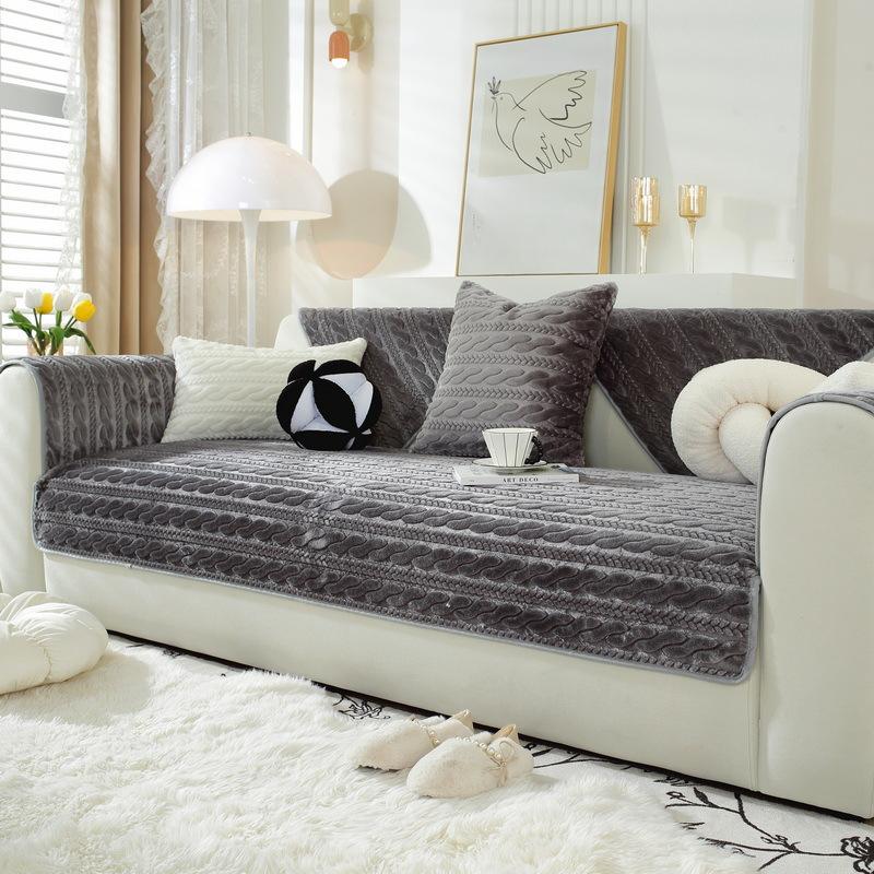 

Подушка для дивана в виде кролика в кремовом стиле, осенне-зимний чехол, нескользящая подушка, зимний чехол для дивана, высококачественная подушка для сиденья 70*70cm