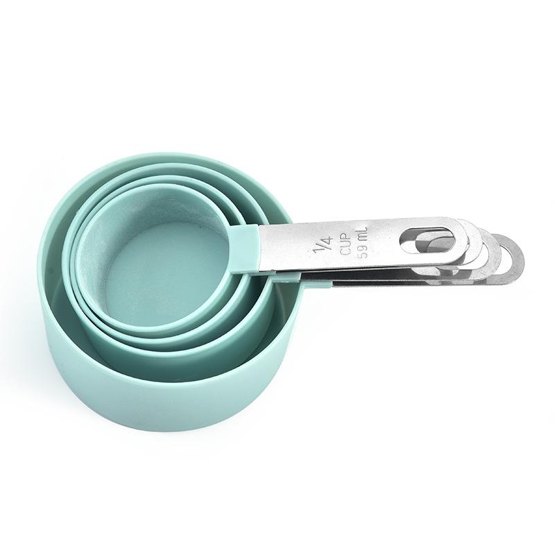 8-Piece Measuring Spoon and Cup Set with Stainless Steel Handles for Baking