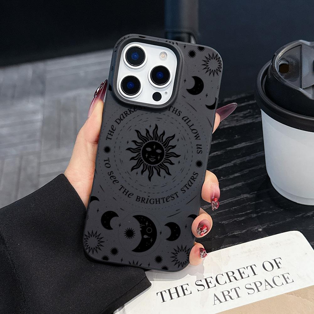 

Luxury Retro Moon Sun God Luxury Matte Silicone Soft Phone Case For Samsung S26 S25 S24 S23 S22 S21 S20 FE Plus Ultra Edge 4G 5G Samsung S23 5G