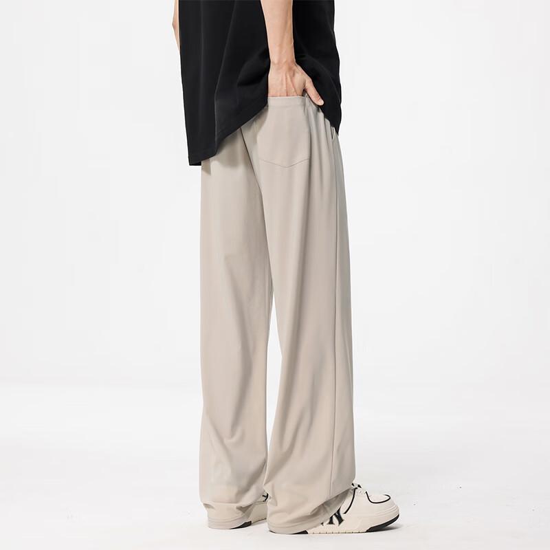 VUUG Men's Ice Silk Straight Leg Casual Pants