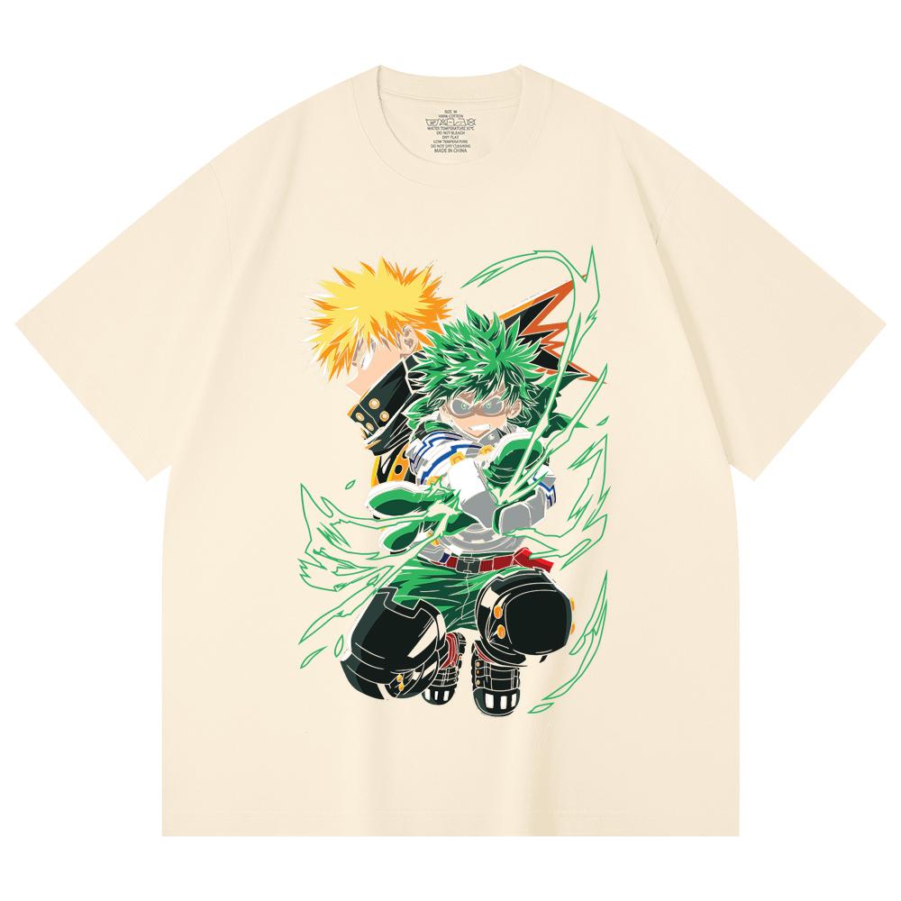 230 Gsm 100% Cotton My Hero Academia V21 Print Unisex Heavy Cotton T Shirt