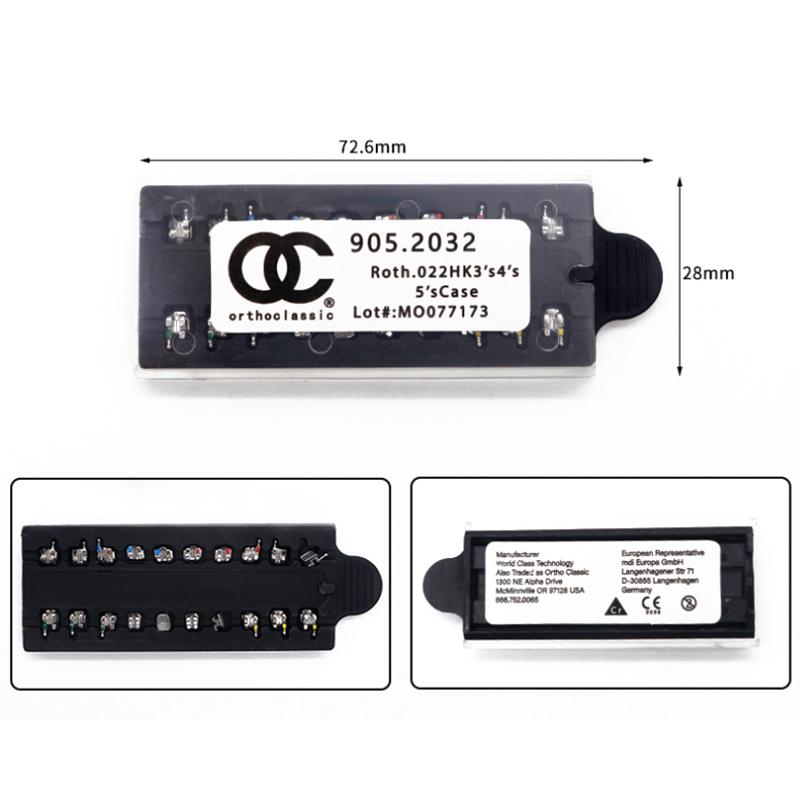 200Pcs/10Boxs Dental Bracket Braces For Teeth Metal Monoblock Mini Roth Mbt 022 345 Hook Dentist Treatment Materials