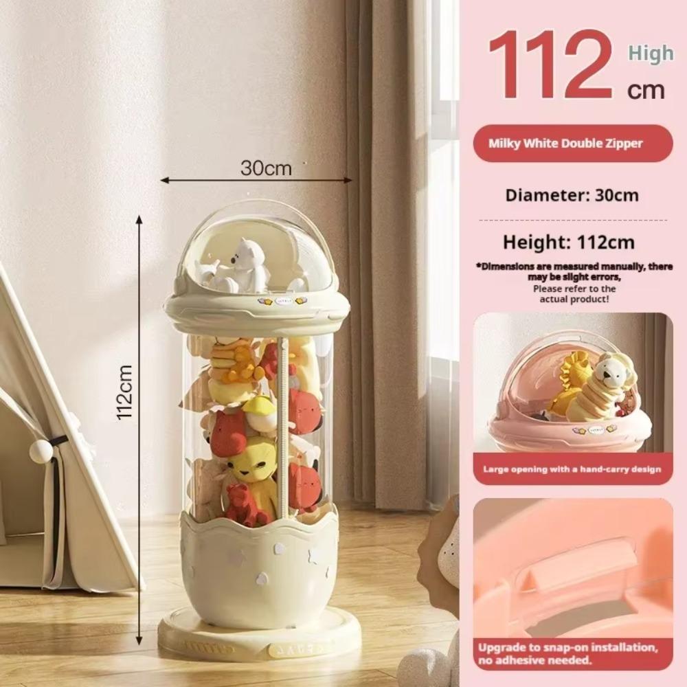 Plastic Plush Toy Storage Tube Moistureproof Children's Toy Storage Bucket New Doll Storage Box