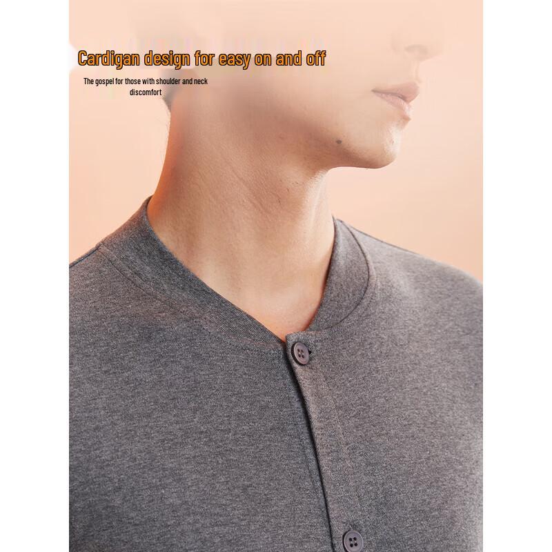 Hengyuanxiang Herren 10A Antibakterielles Thermounterwäsche-Set