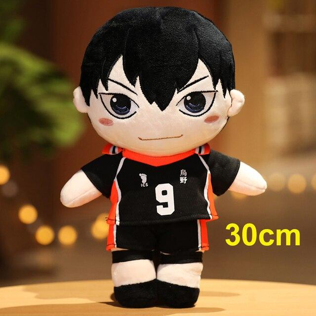 1ks 20/30cm Kawaii Haikyuu Plyšové hračky Krásné anime Hinata Syouyou Kageyama Tobio Vycpané měkké panenky Klíčenka Boys Dětský Vánoční dárek