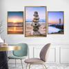 New Sunny Beach Pebbles Canvas Painting Decorative Painting Art Cloth Home Background Wall Decoration Hanging Painting