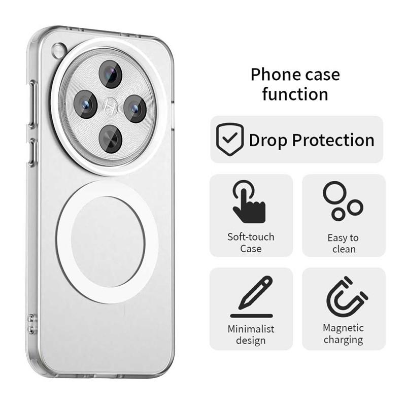 For OPPO Find X8 Case Magsafe Wireless Charging Cover OPPO Find X8 X8 Pro Case Shockproof Matte TPU Phone Cover For OPPO Find X8