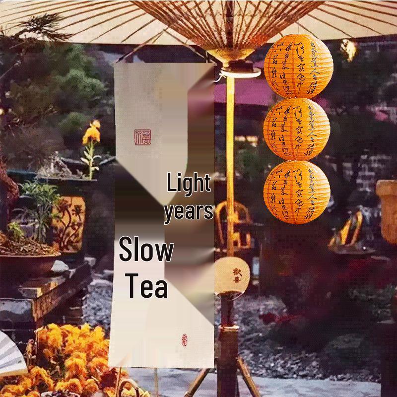 

Ancient Style Lanterns: New Year Courtyard Decorations with Fu Character Pendent in Chinese National Style.