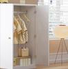 Small Wardrobe with Rail, 2-Door Wardrobe, Bedroom, Living Room, Children's Wardrobe, MDF, White