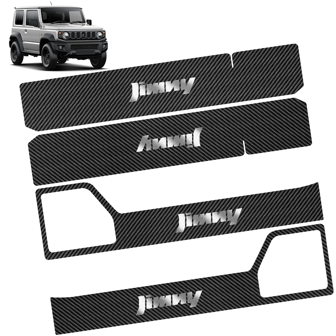 GOODGOODCAR Новый Jimny Специальные Боковые Пороги Защита Двери от Загрязнений Комплект Планок Jimny Sierra Специальные Накладки на Порог Последний Дизайн Предотвращает Царапины При Открытии Двери