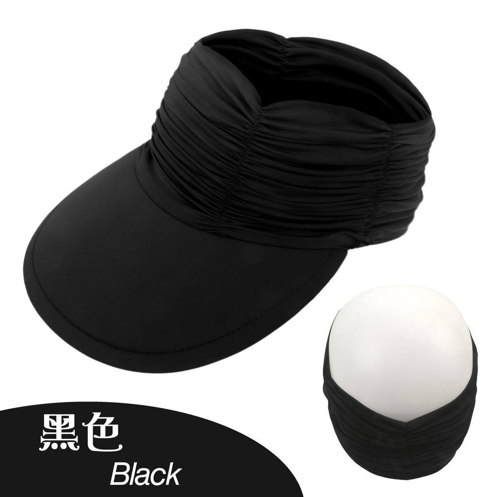 Women'S Sun Hat Women'S Uv Protection Ice-Feeling Material Large Brim Outdoor Sports Empty Top Hat