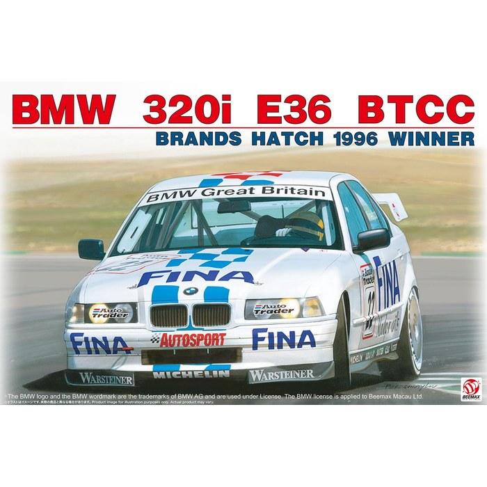 Platz/BEEMAX BMW 320i E36 1996 BTCC Brownshatch Winner 1/24 Scale Model Kit BX24045 18.5cm