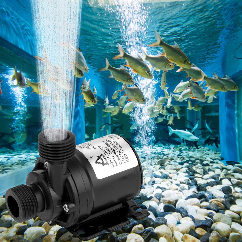 12v Small Fountain Water Pump Energy-saving Low Noise Floating High Pressure Brushless Submersible