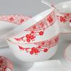 Chinese Plum Blossom Ceramic Dinnerware Set
