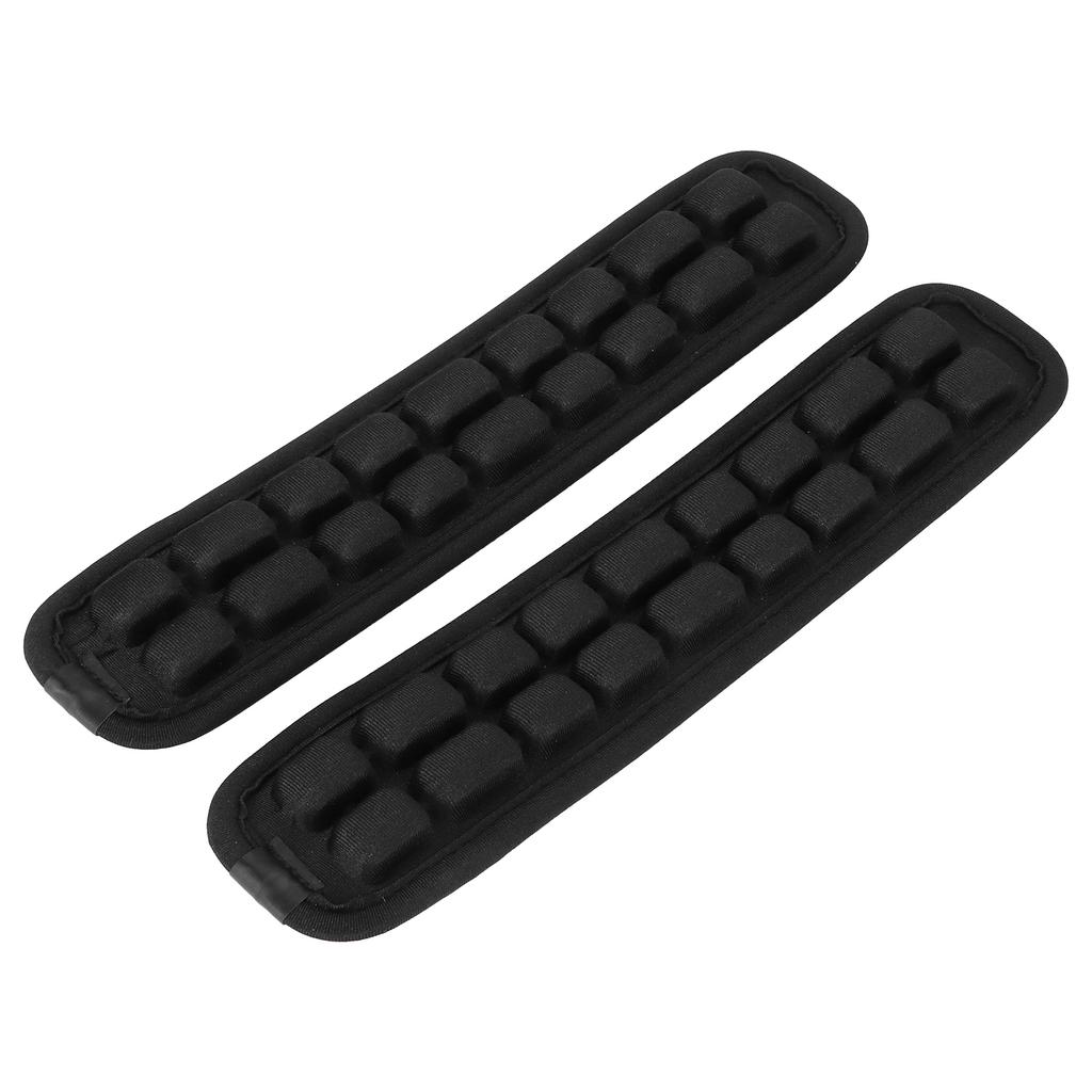 2Pcs Shoulder Strap Pad Anti Gravity Non Slip Backpack Decompression Cushion Accessory Black(S )