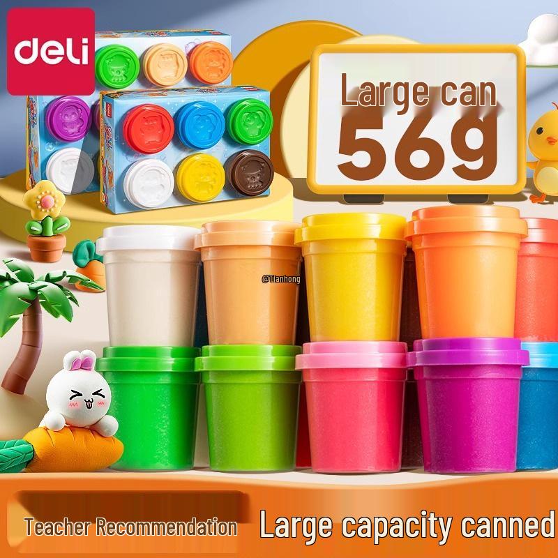 12-Color Food Grade Odorless Modeling Clay Set for Kids