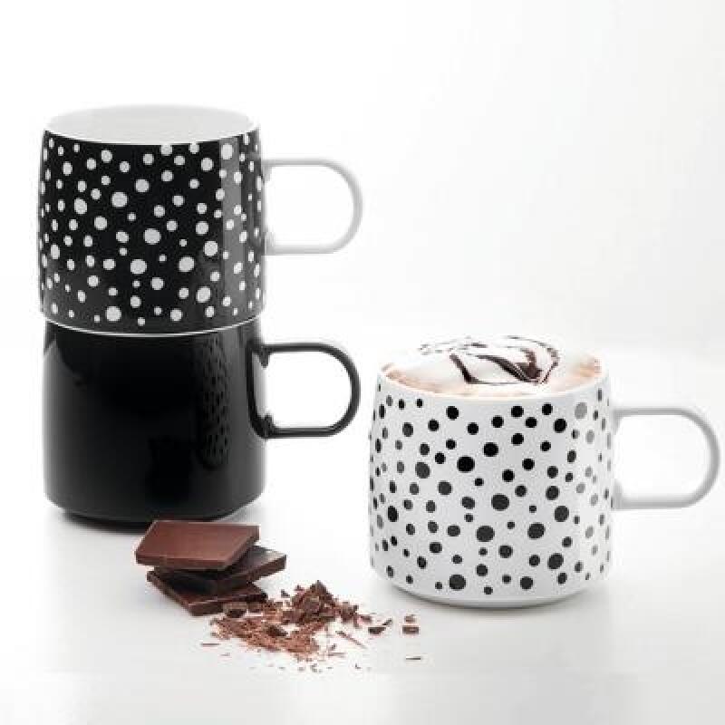 Muga Mug Christmas White, Christmas Black 2P Set