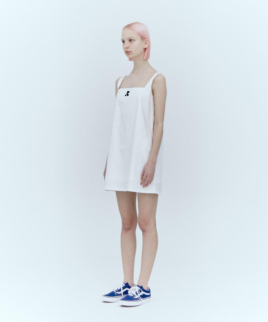 Rest And Recreation Square Neck Mini Dress_White