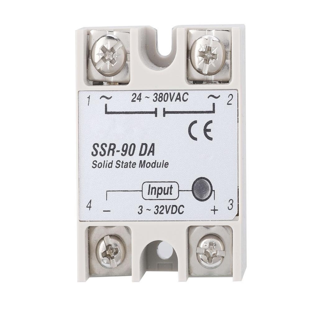 

SSR90DA 90A Solid State Relay Module SSR DC AC Input 332V DC