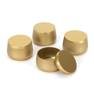 1PC Storage Can Durable Metal For Candle Making 4oz Round Candle Jars with Lids DIY Crafts Empty Containers Portable